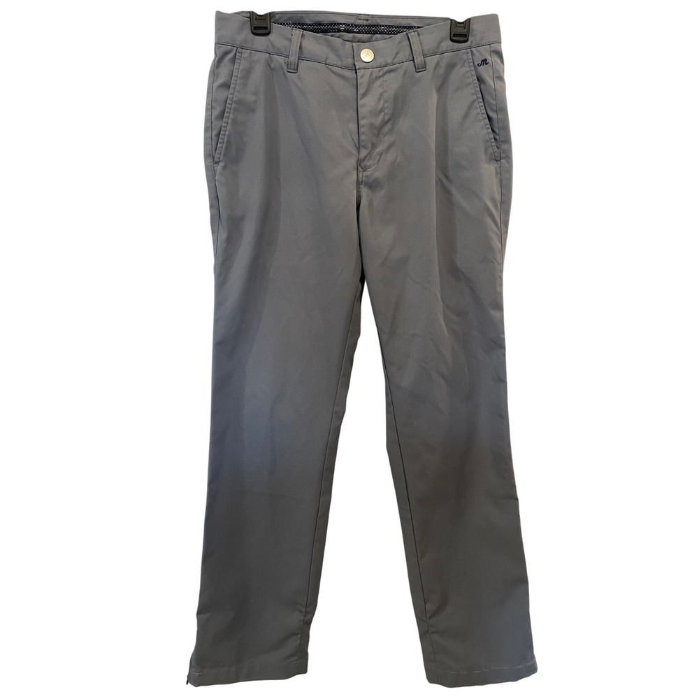Maide by Bonobos Golf Pants Mens 30x32 Straight Leg Gray Golfing Activewear EUC